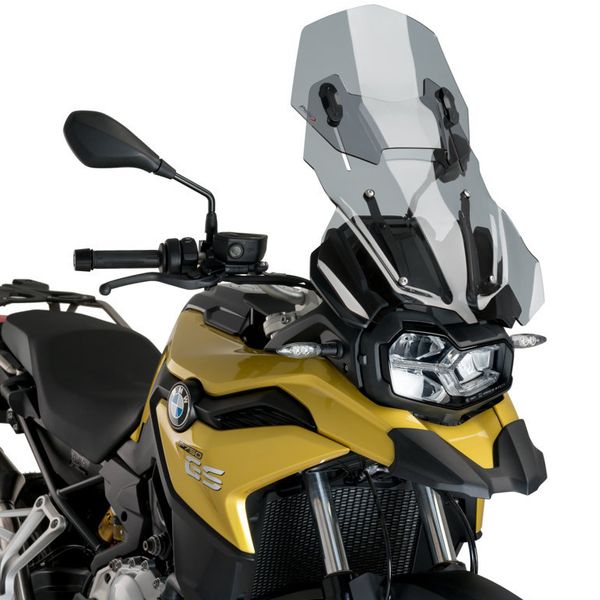Стекло ветровое Puig Touring раздвижное регулируемое легкое затемнение для BMW F 750/800/850 GS