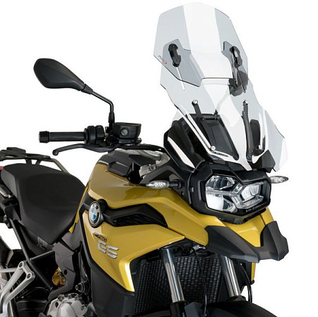 Стекло ветровое Puig  Touring раздвижное регулируемое прозрачное для BMW F 750/800/850 GS